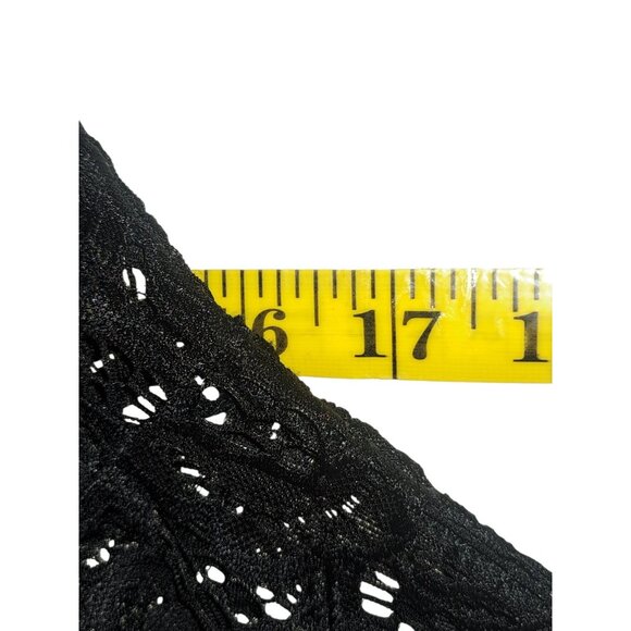 Womens Black One Shoulder Lace Cutout Maxi Evening Gown L Formal Prom Unbranded - Picture 5 of 11